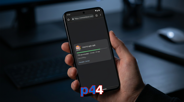 Main screen of P44 apk page for PK players
